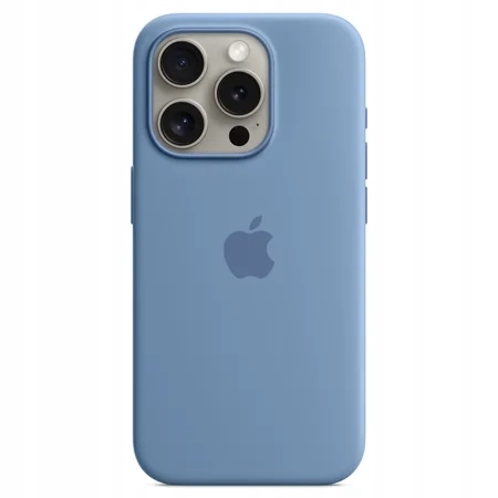 Etui Silikonowe Apple iPhone 15 Pro Winter Blue MT1L3ZM/A Niebieski MagSafe