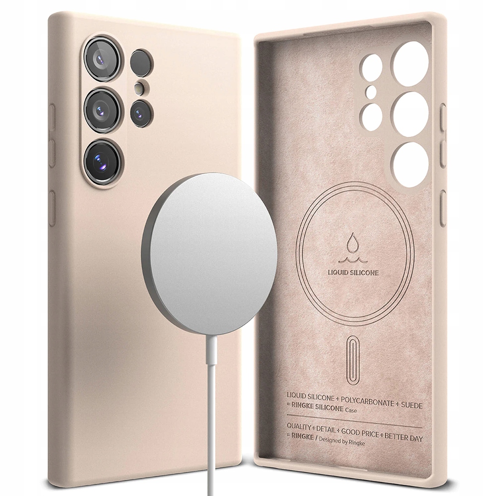 Etui silikonowe Ringke do Galaxy S24 Ultra, case, plecki obudowa do MagSafe