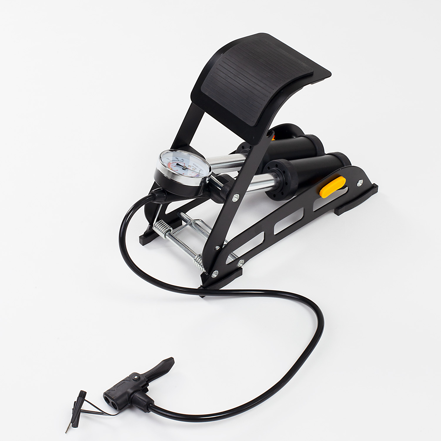 POMPKA NOŻNA ROWEROWA SAMOCHODOWA DWUTŁOKOWA MOCNA Z MANOMETREM DO ROWERU Rodzaj nożna