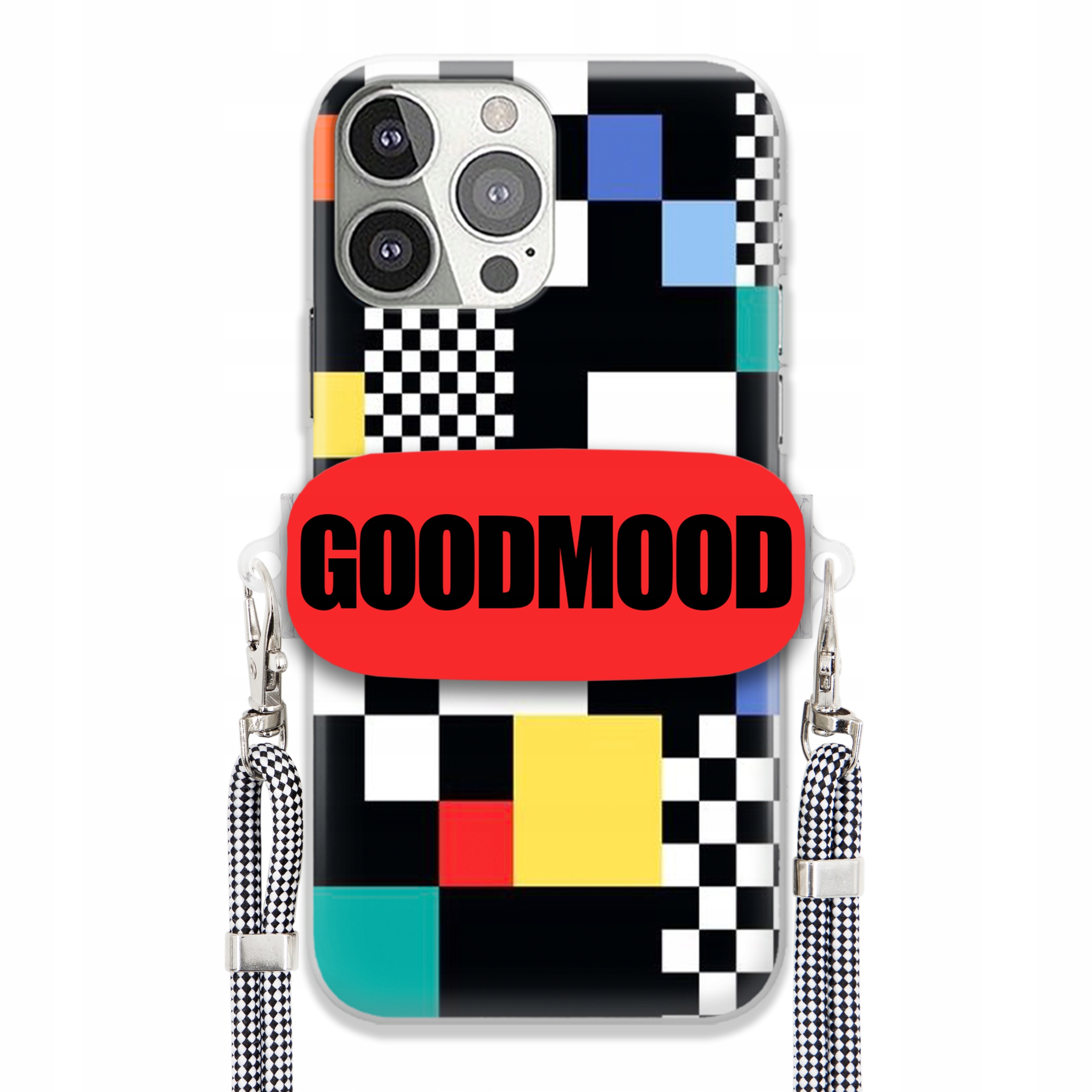 Puzdro Pre iPHONE 13 Pro Case Držiak Na Vodítko Zebra Telefonu Pixelart Goodmood Wz