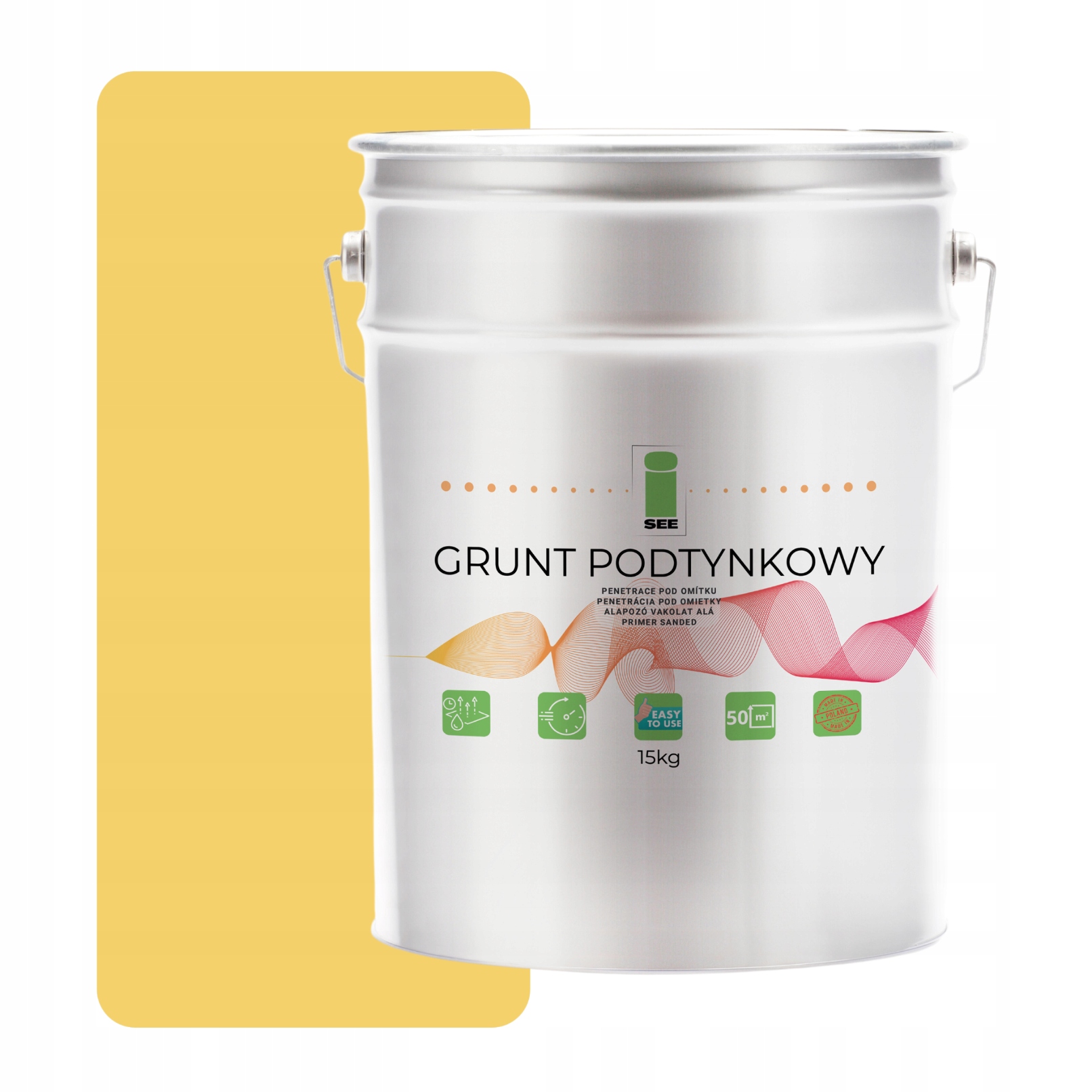 Podklad Pod Fasádní Silikonovou Omítku Žlutý Citronový 15 Kg