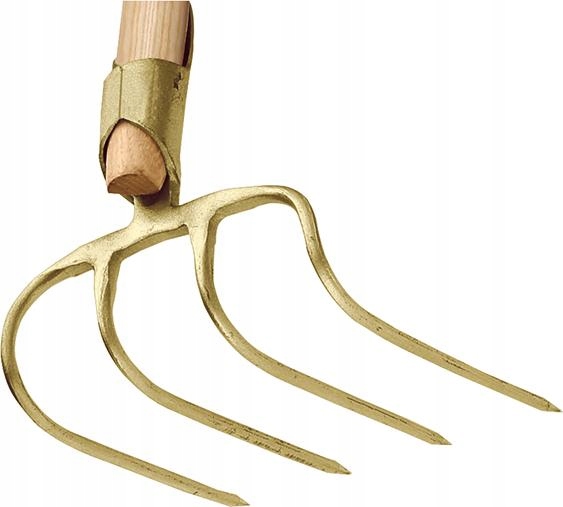 Vidle ohnuté 4-zubé 210 x 200 mm bez násady Ideal