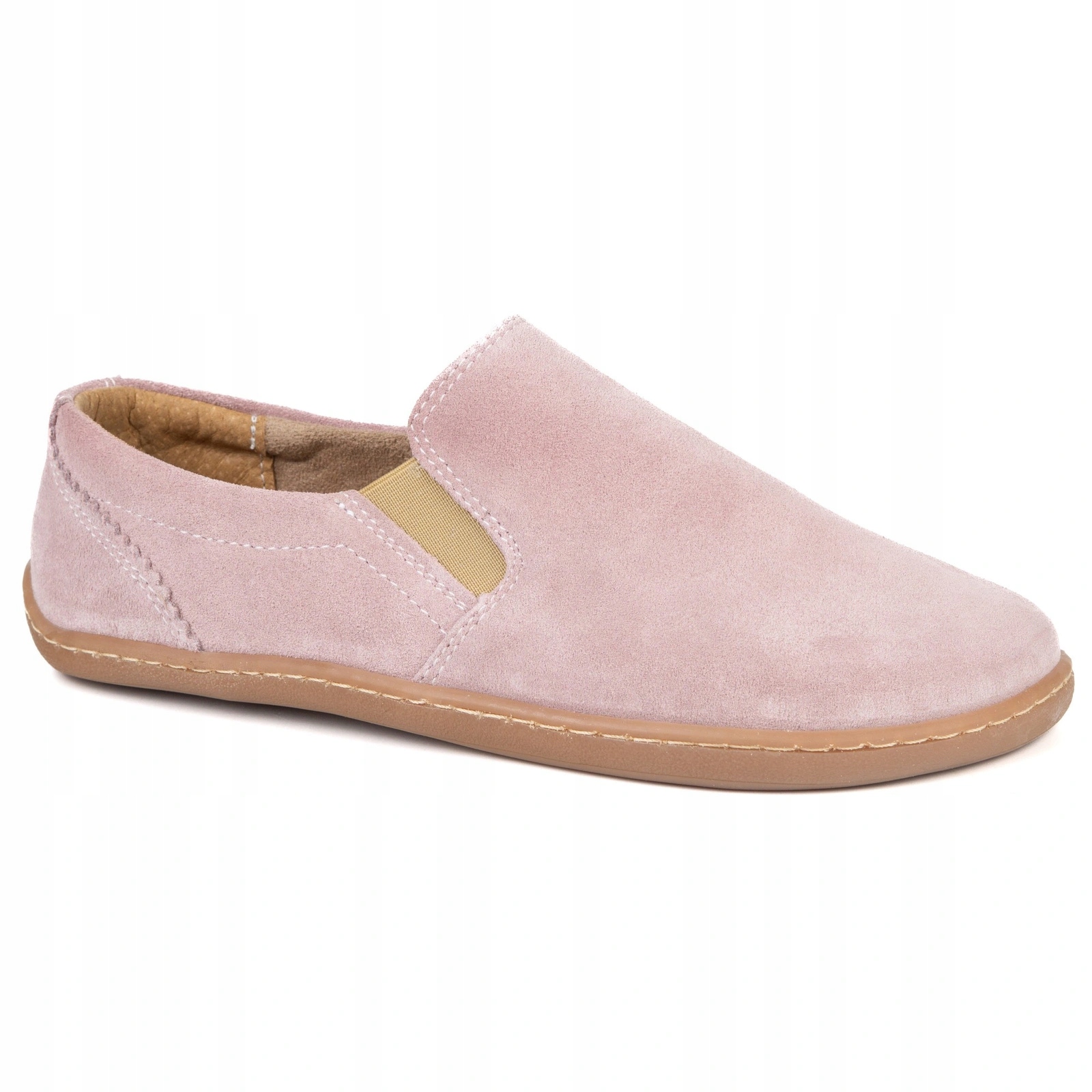 Barefoot boty na široké chodidlo kožené Quiet růžové 36