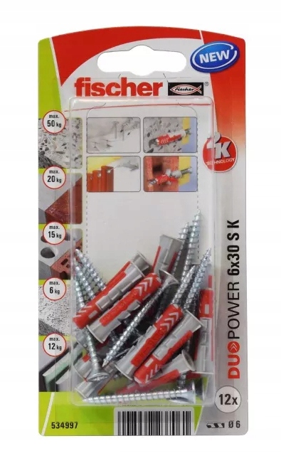 KOŁEK UNIWERSALNY Z WKRĘTEM DUOPOWER 6X30 S K NV F