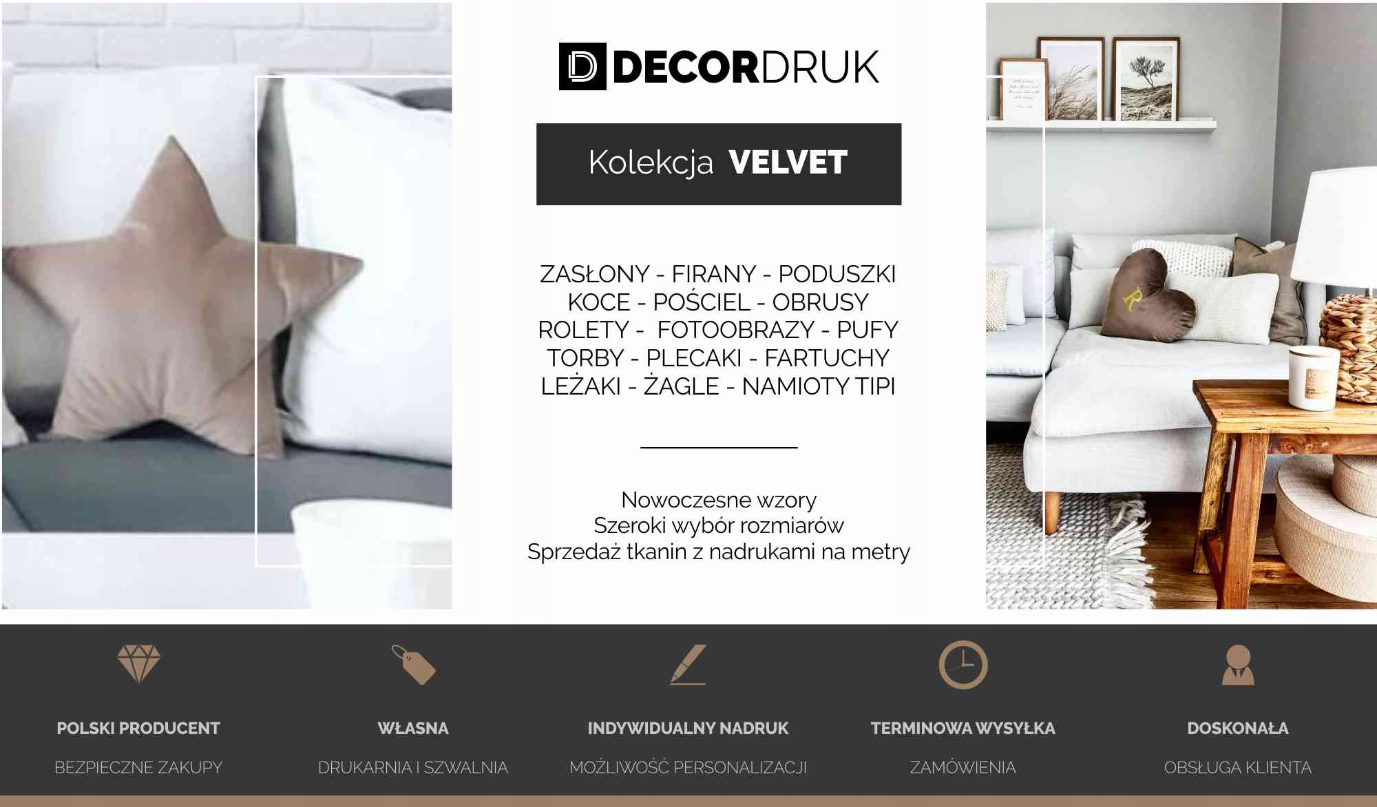 Pufa podnóżek VELVET VE2211 | granat S Marka DECORDRUK
