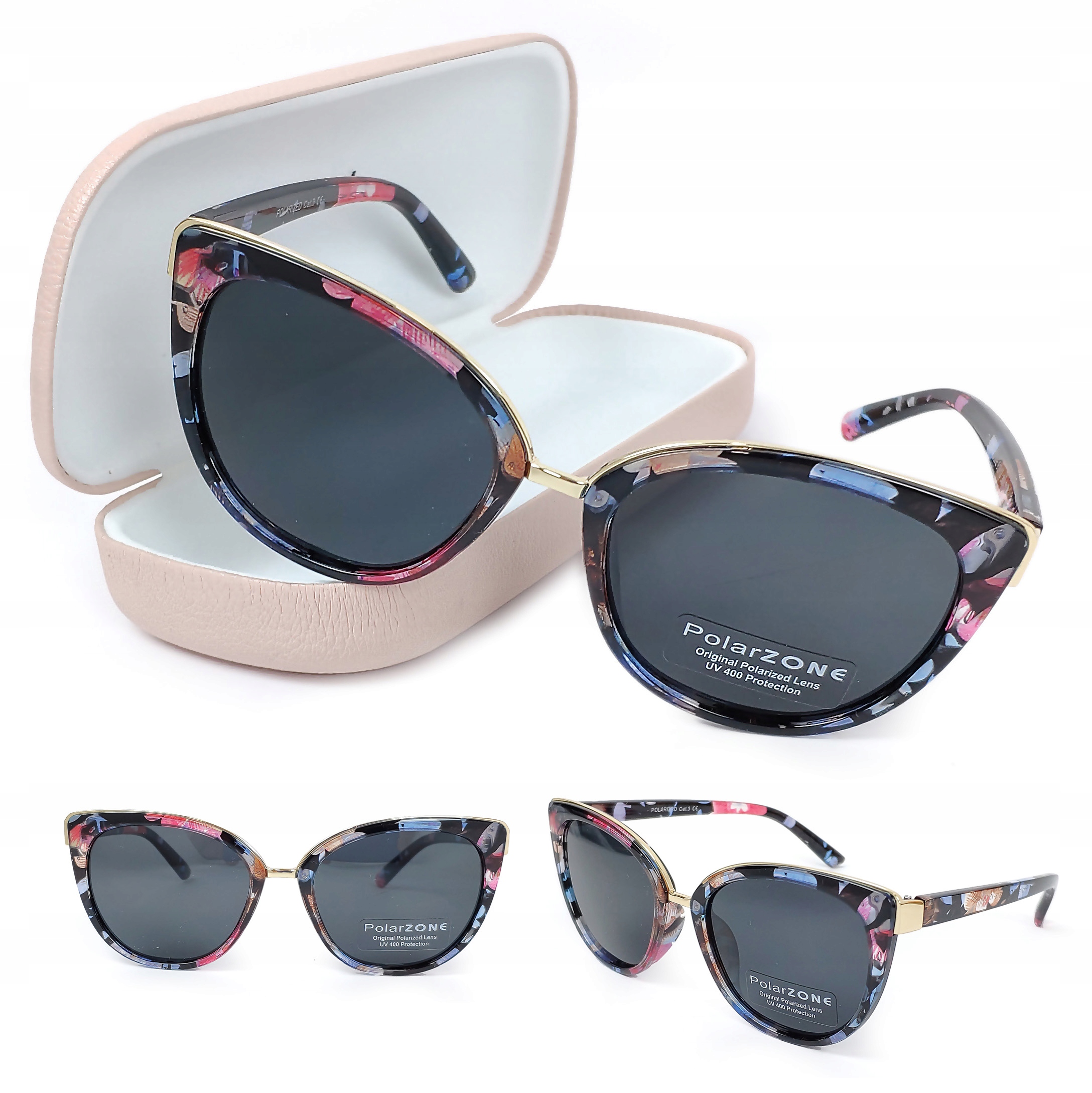 

Okulary Damskie Polaryzacyjne PolarZONE Etui Filtr