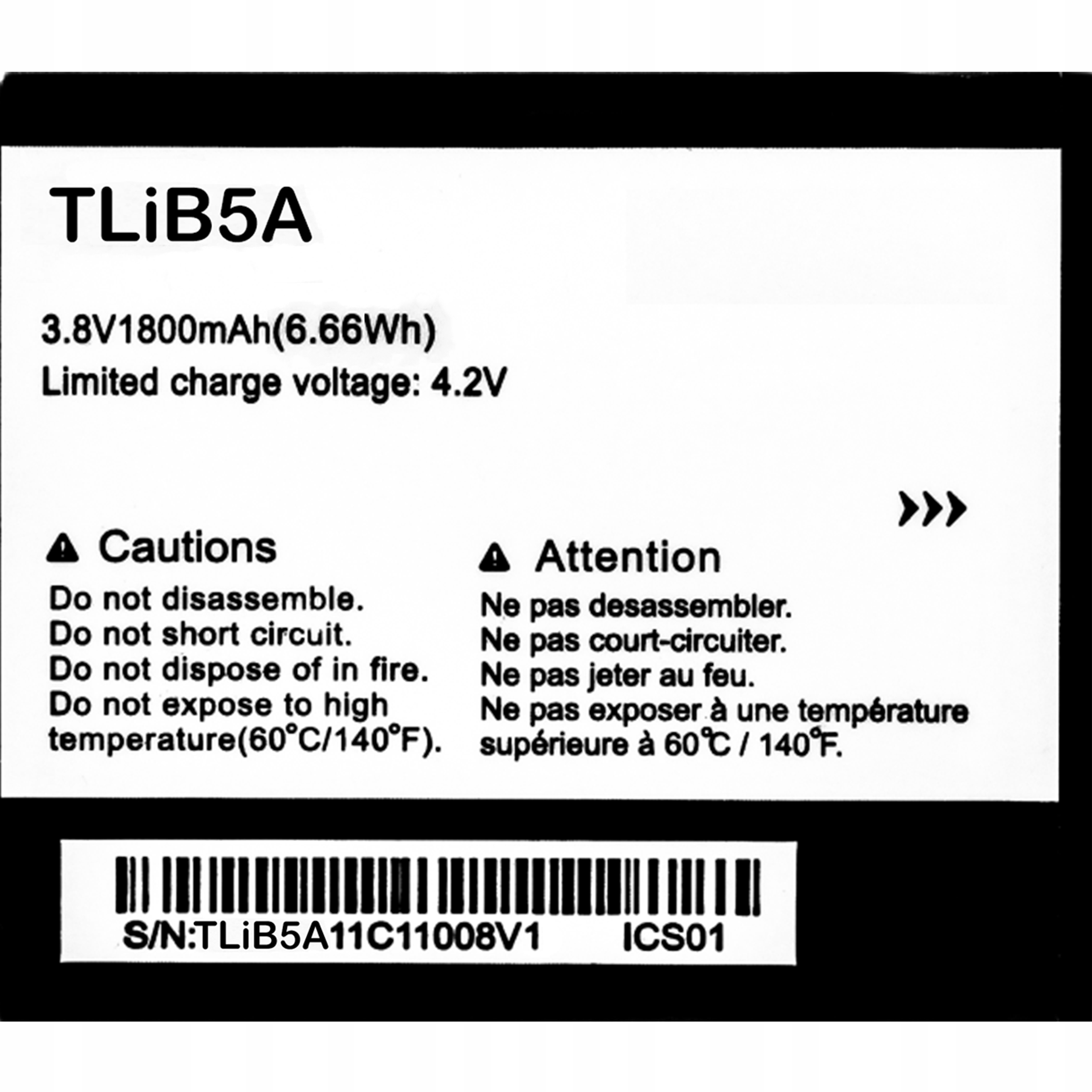 Nowa Bateria Akumulatora TLiB5AF do Alcatel One Touch 5036X, 5037A, 5037X Marka Alcatel