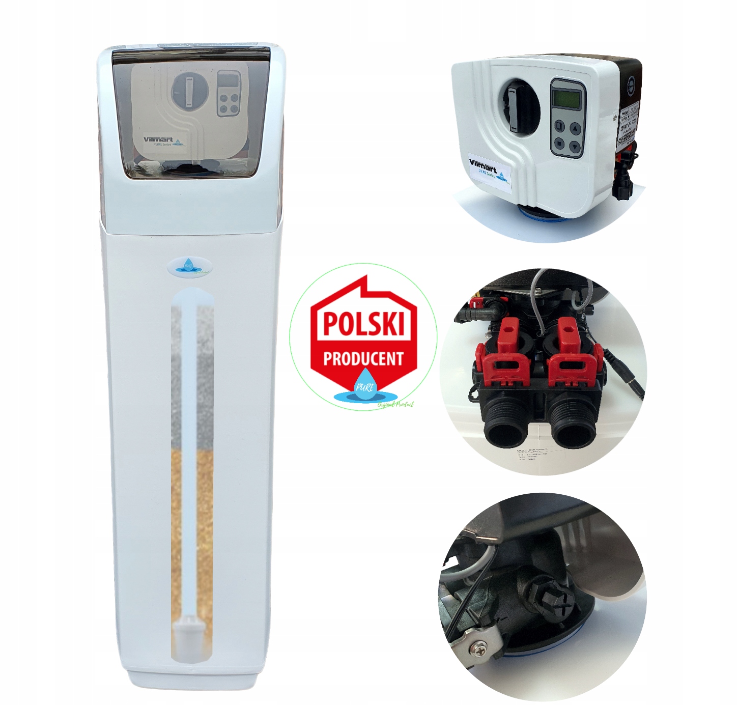 ZMIĘKCZACZ WODY PURE ELEGANT 25 FILTR SÓL TESTER Pojemność 25 l