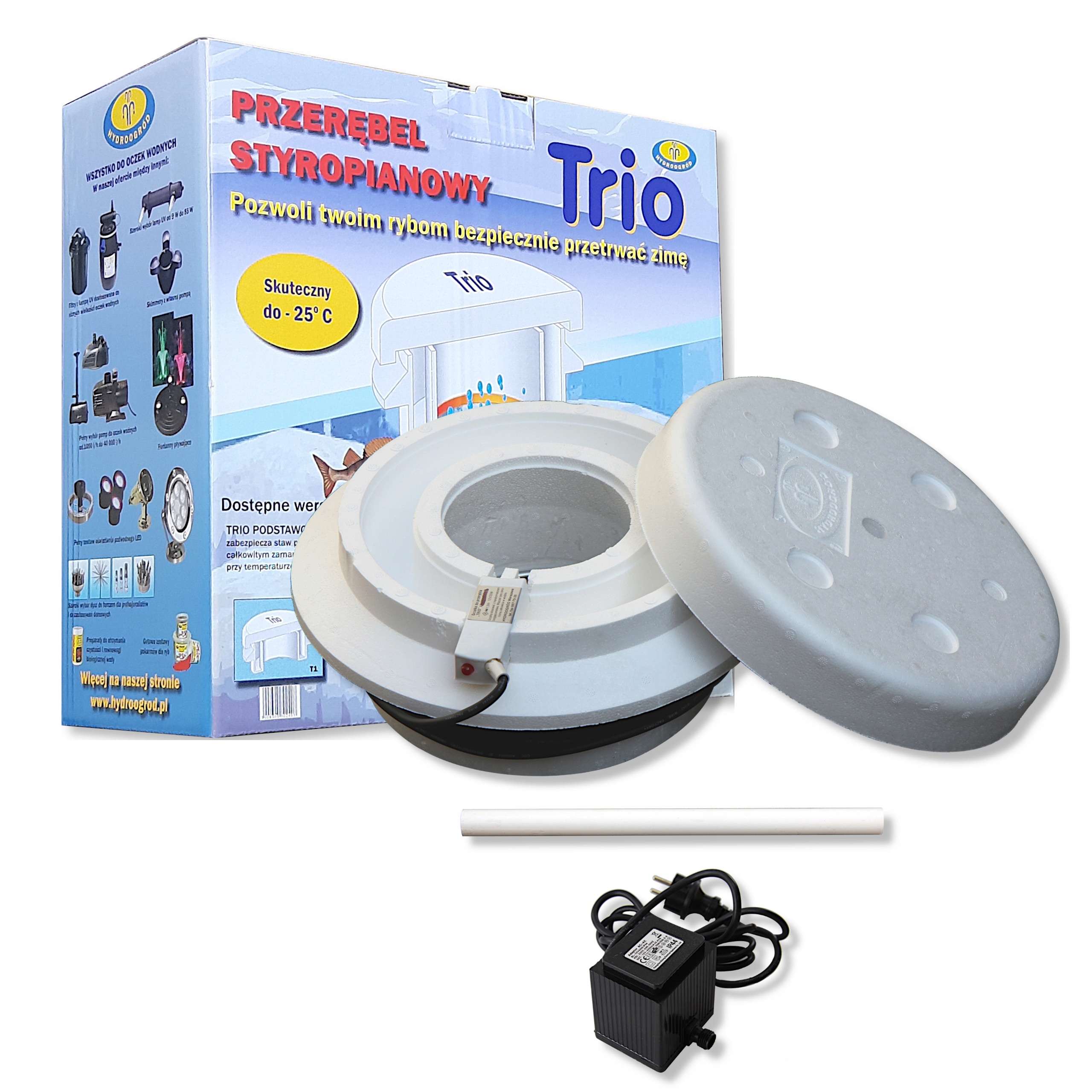 

Przerębel Styropianowy Z Grzałką I Transformatorem