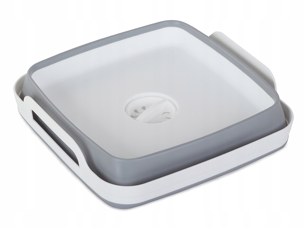 MISKA SKŁADANA SILIKONOWA Z KORKIEM UCHWYT 8L KOSZ NA PRANIE SKŁADANY Pojemność 8 l