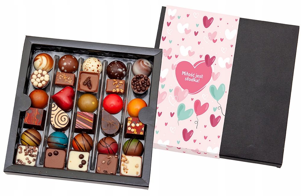 Levně Bonboniéra na Valentýna 250 g dárek čokolády