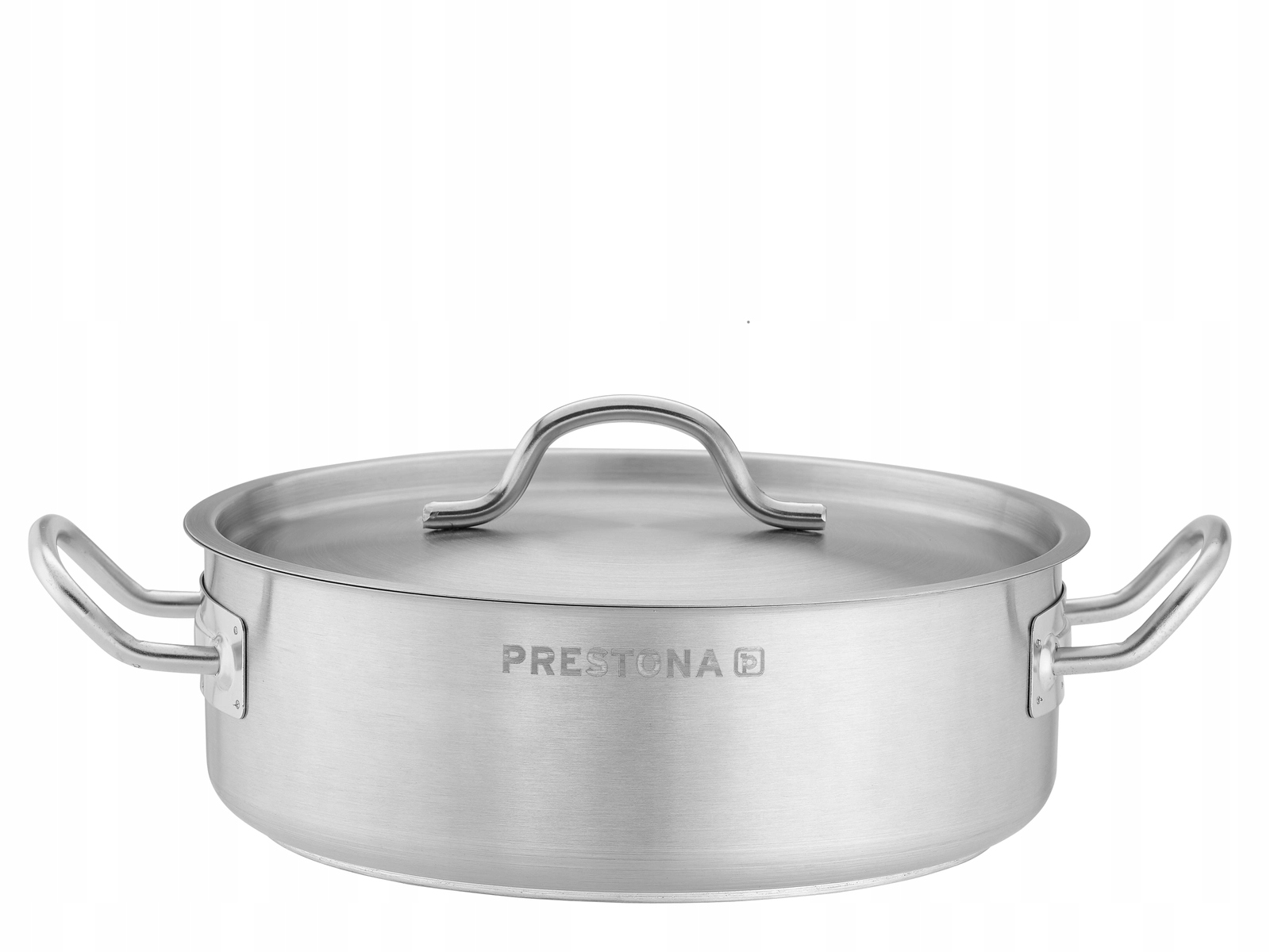Garnek niski 2,2 l z pokrywką ze stali nierdzewnej indukcja | PRESTONA Marka Prestona