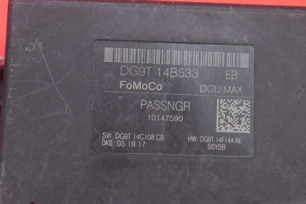 control unit module door right front DG9T14B533 FORD S-MAX MK2 2 II 15-20