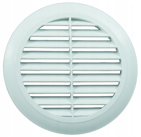 

Kratka Wentylacyjna Okrągła Fi 125 Z Siatką Biała