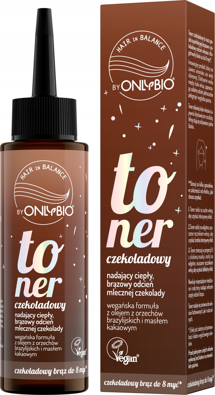 Onlybio Vlasový Toner Na Vlasy V Rovnováze, Barva Čokoládová 100 ML