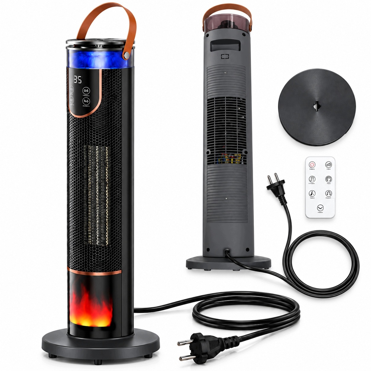 Termoventilátor elektrický sloupový ohřívač Farelka 2000W termostat