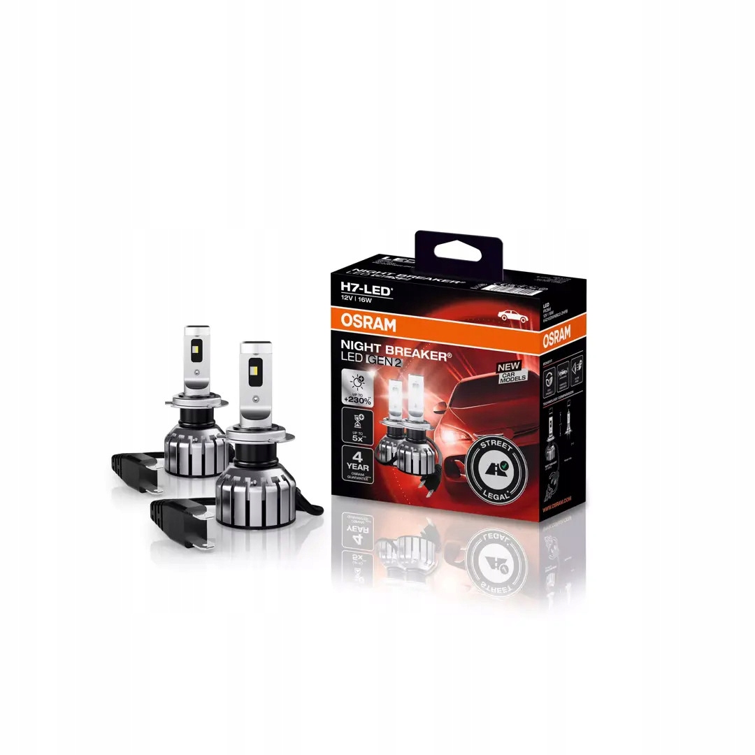 Osram H7 Led Žiarovky Night Breaker Led +230% Homologizácia 6000K Street Legal