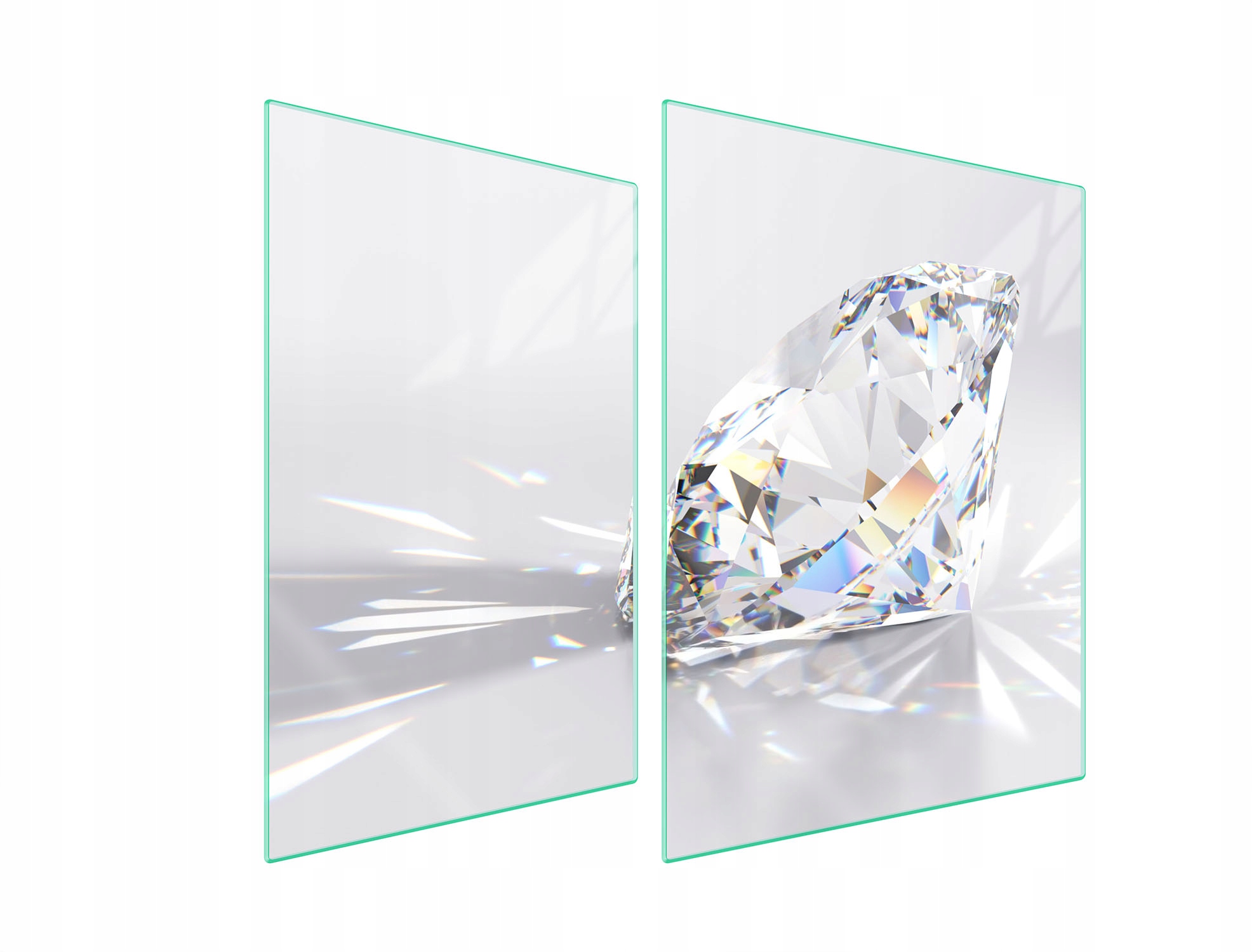Skleněná Ochranná Deska Na Sporák 70x52 Diamant Tvrzené Sklo