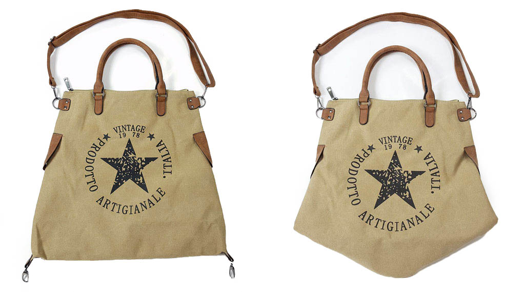 

Torebka Gwiazda Vintage Worek Shopper Bag Torba XL