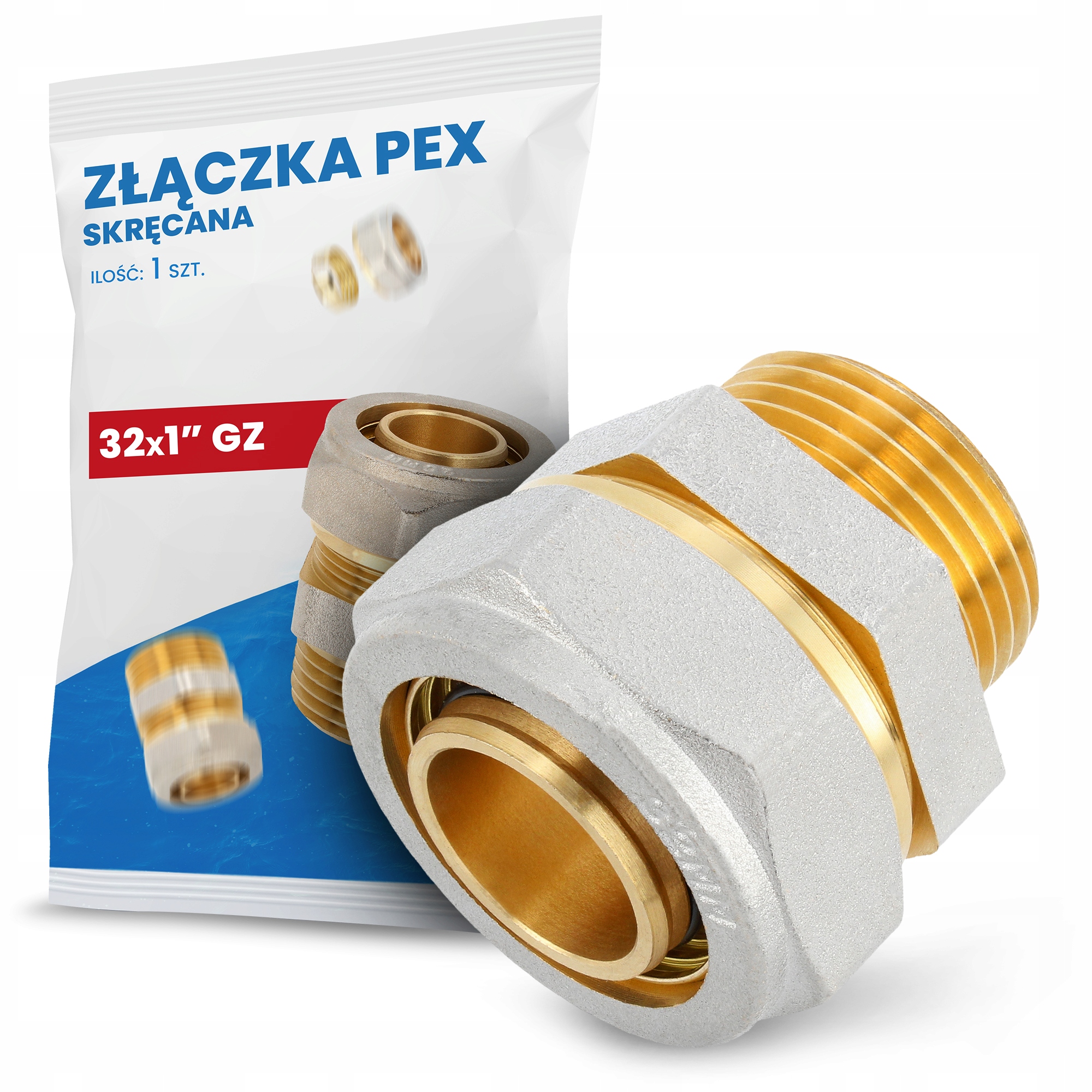 

Złączka Pex Alupex Skręcana Nypel Mufa 32x1'' Gz