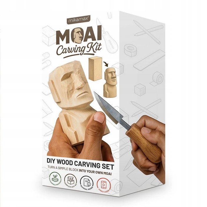 Sada Pro Vyřezávání do dřeva Moai Diy Nástroje pro modelování