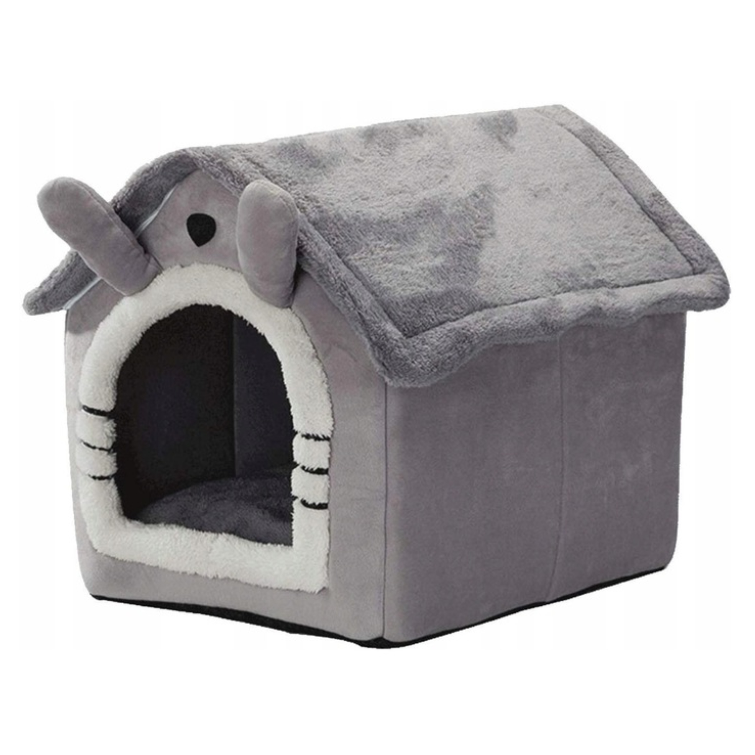 Levně Domeček Budka Pro Psa Kočku Pohodlné Pelíšek Budka Měkké Potah DH-06-L