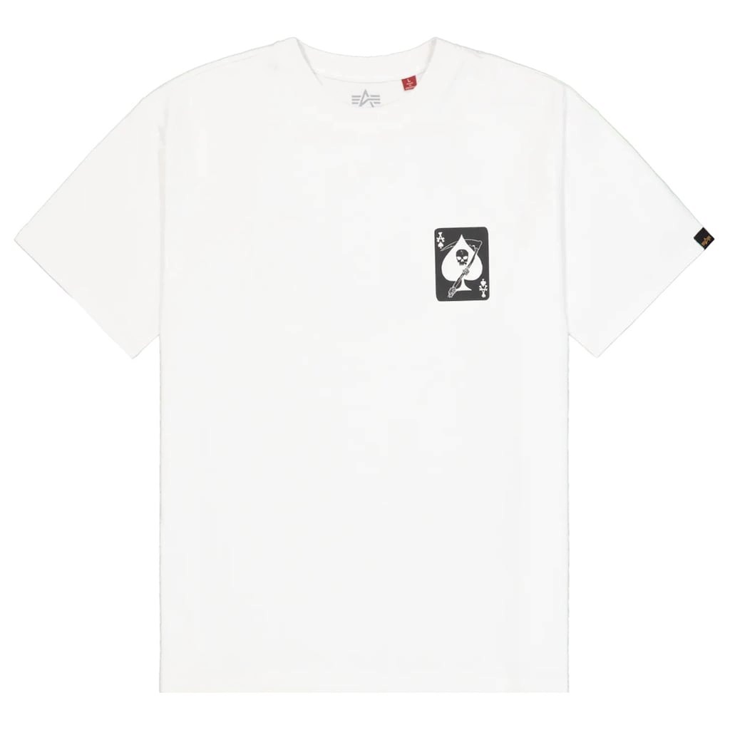 Tričko bavlněné pánské tričko Alpha Industries Skull Ops White XXL