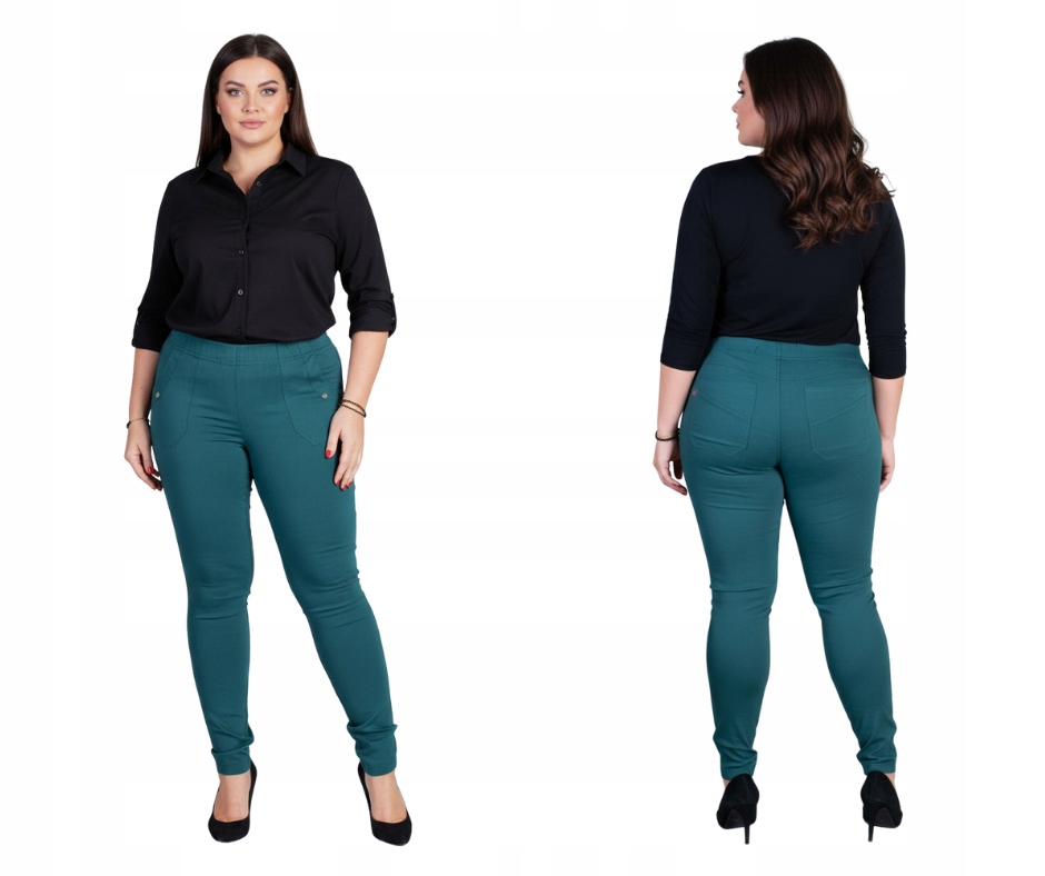 Kalhoty zúžená nohavice Cevlar barva malachit, velikost 52