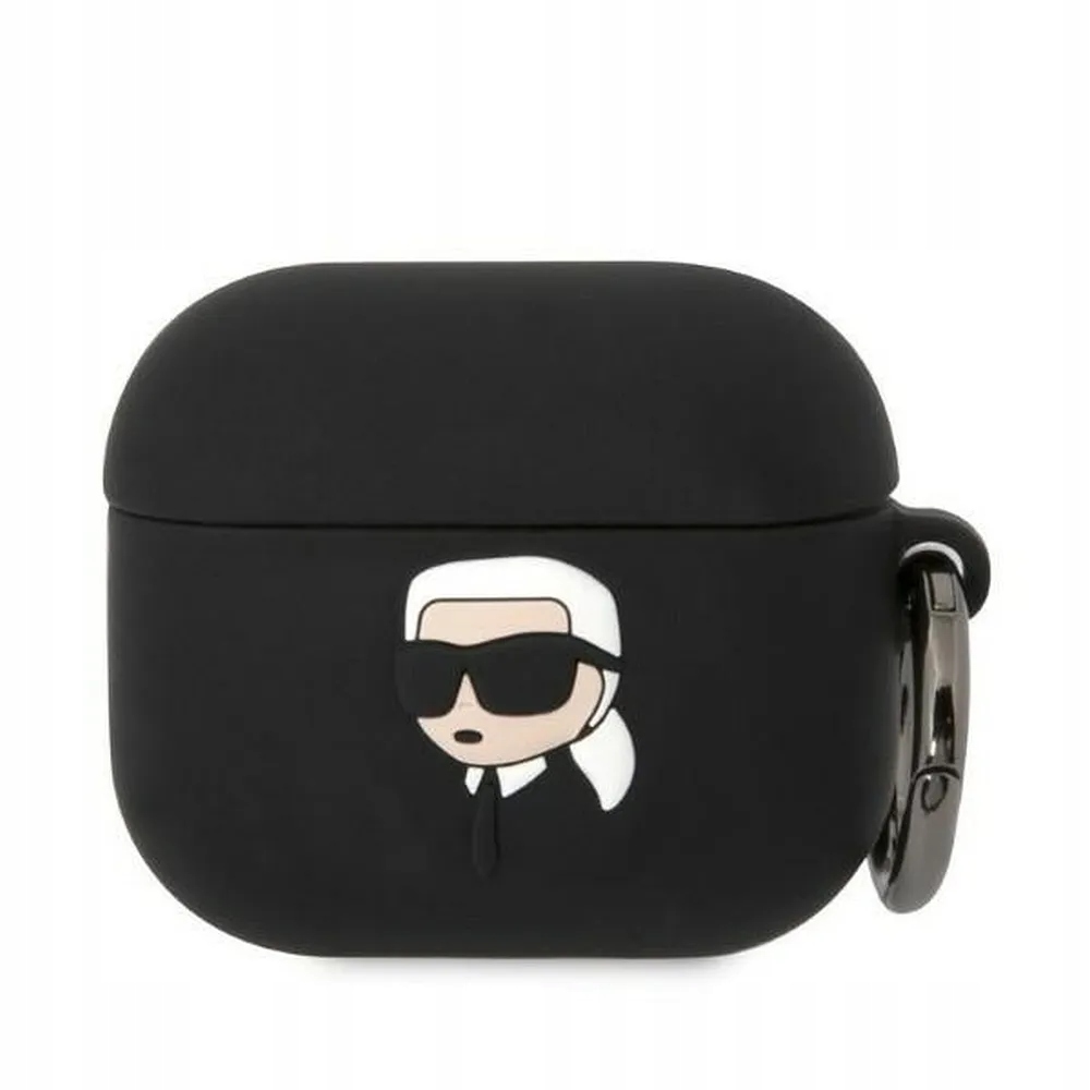 Etui Karl Lagerfeld Silicone Karl Head 3D na AirPods 3 czarne Karl