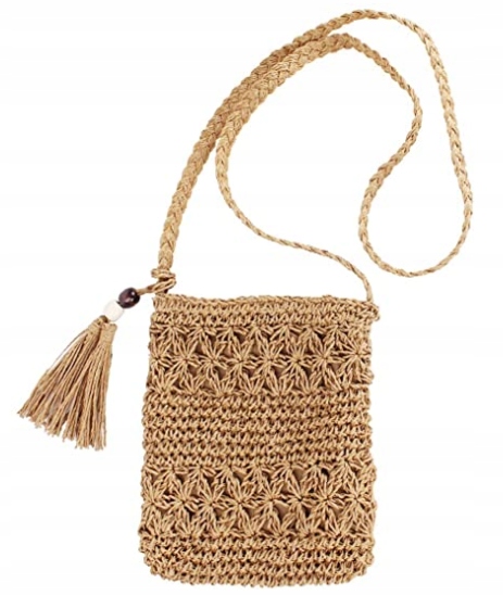 KOSZYK DO RĘKI MAŁA TOREBKA NA LATO PLECIONA NA PLAŻĘ PLAŻOWA MIEJSKA Model KOKARDA