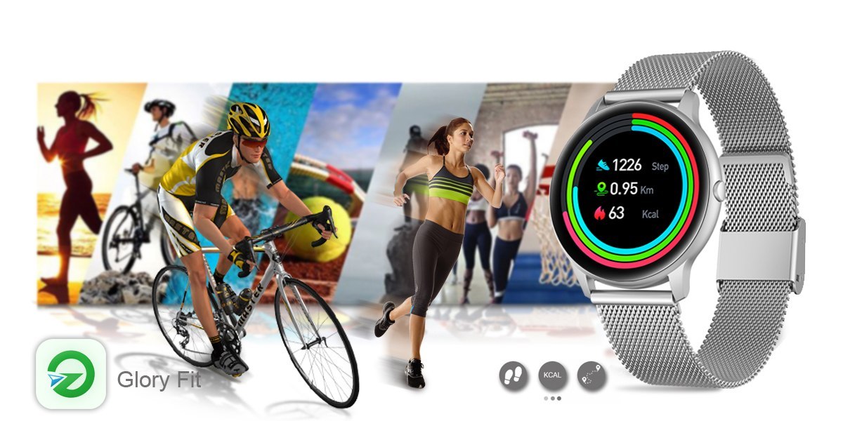 ZEGAREK SMARTWATCH DAMSKI G. ROSSI SREBRNY ELEGANCKI NA PREZENT + TOREBKA Komunikacja Bluetooth