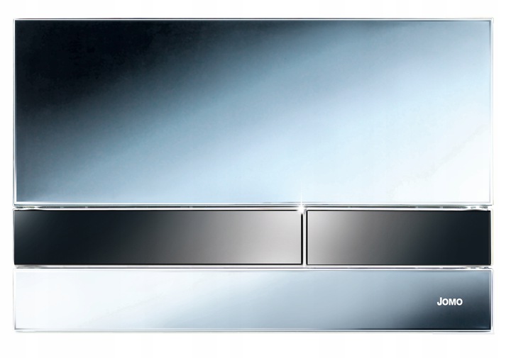 Splachovací tlačítko pro Wc Jomo Exclusive 2.0 Chrom lesk/Černá