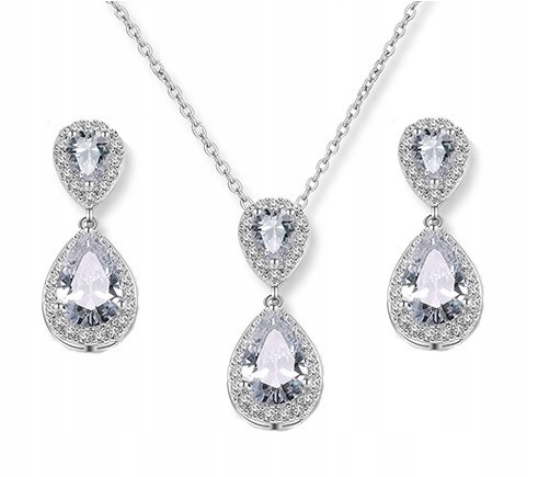 Exkluzivní Svatební Komplet S Diamantovými Zirkony