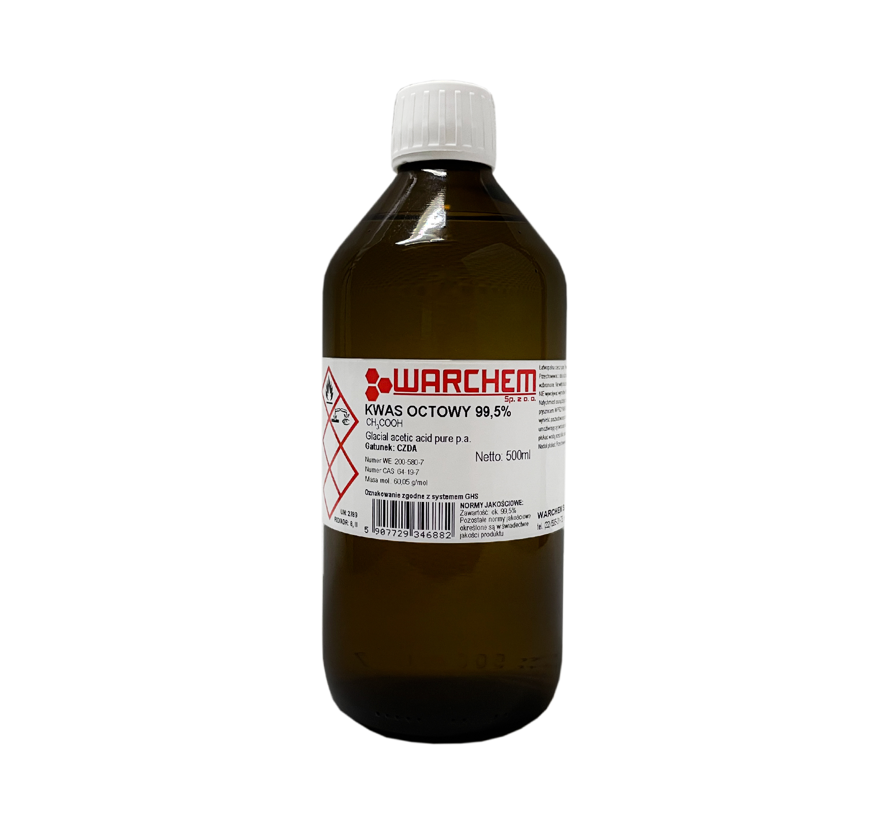

Kwas Octowy Lodowaty 99,5% Czda 500ml