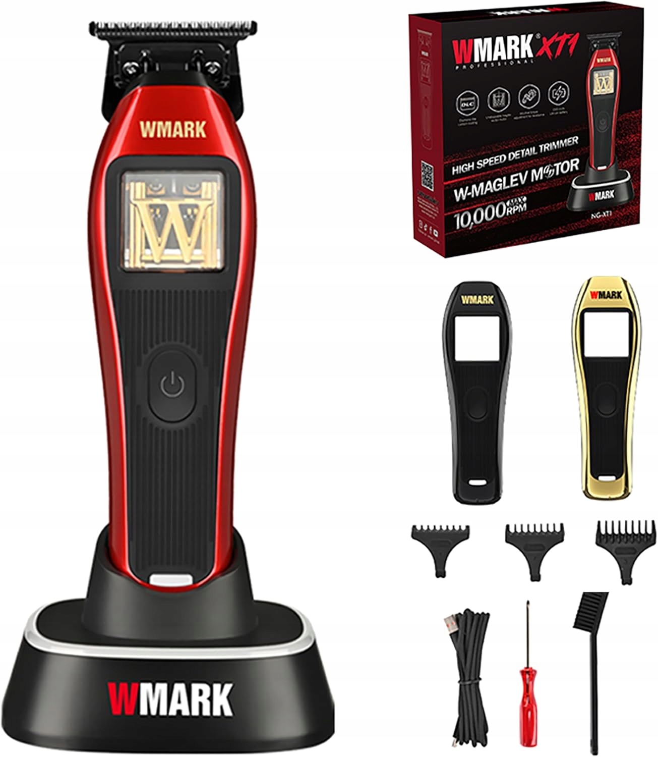 Wmark NG-XT1 Red Barber Vector Profesjonalny trymer do włosów i brody