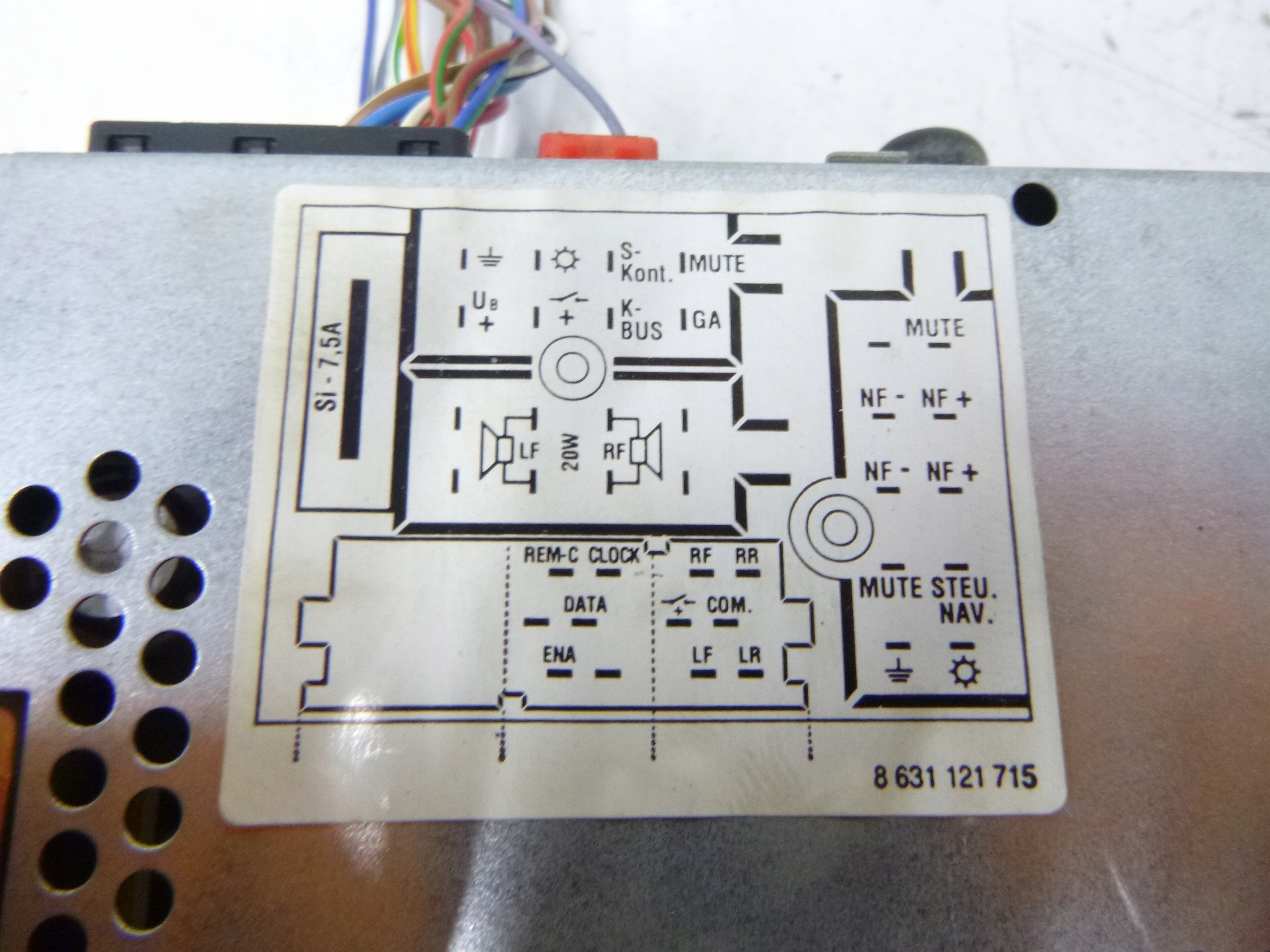 Radio auto Blaupunkt Audi Chorus 1DIN A3 8L 96-03 + code 4B0035152B