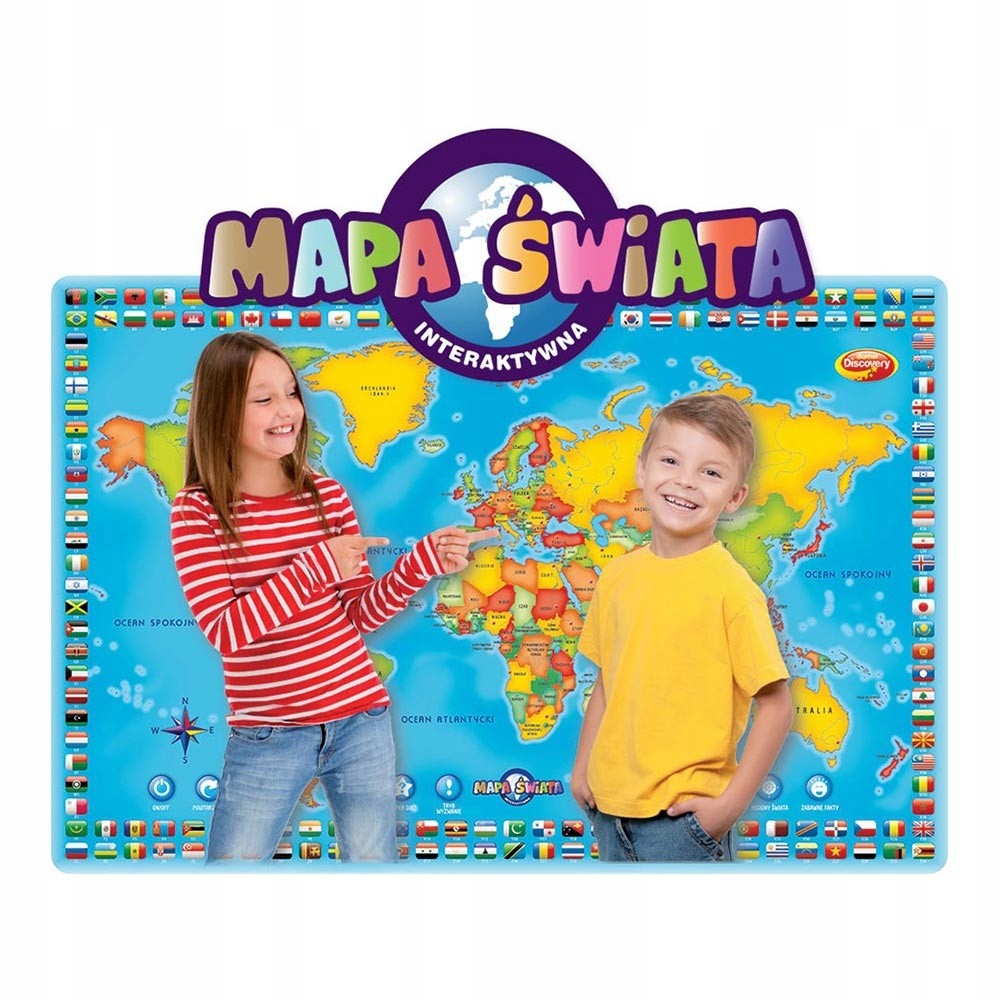 Interaktywna mapa świata Bohater brak