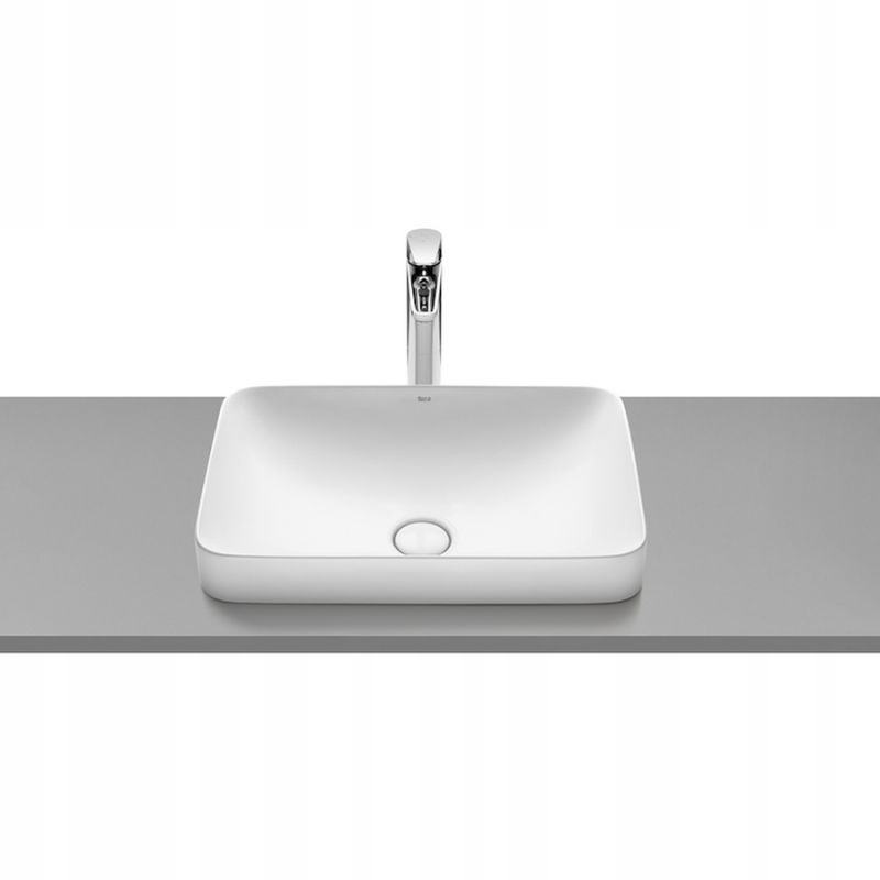 Umywalka wpuszczana w blat prostokątna Roca Square 55 cm biały A327534000