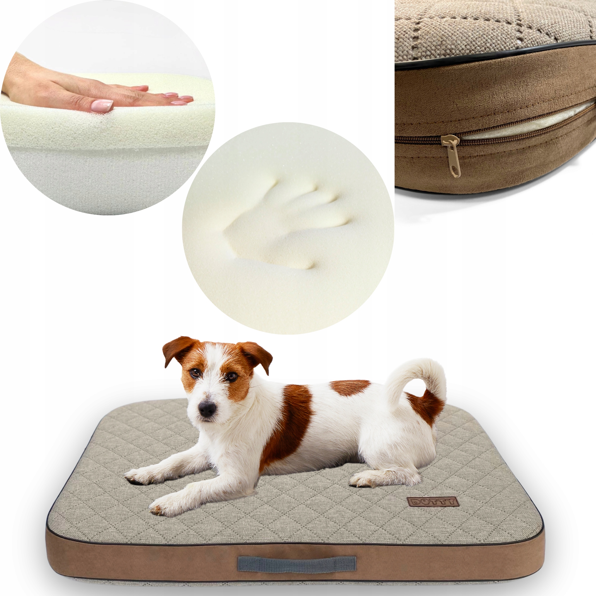 Materac ortopedyczny dla psa Legowisko ortopedyczne Dotty z pianką Memory