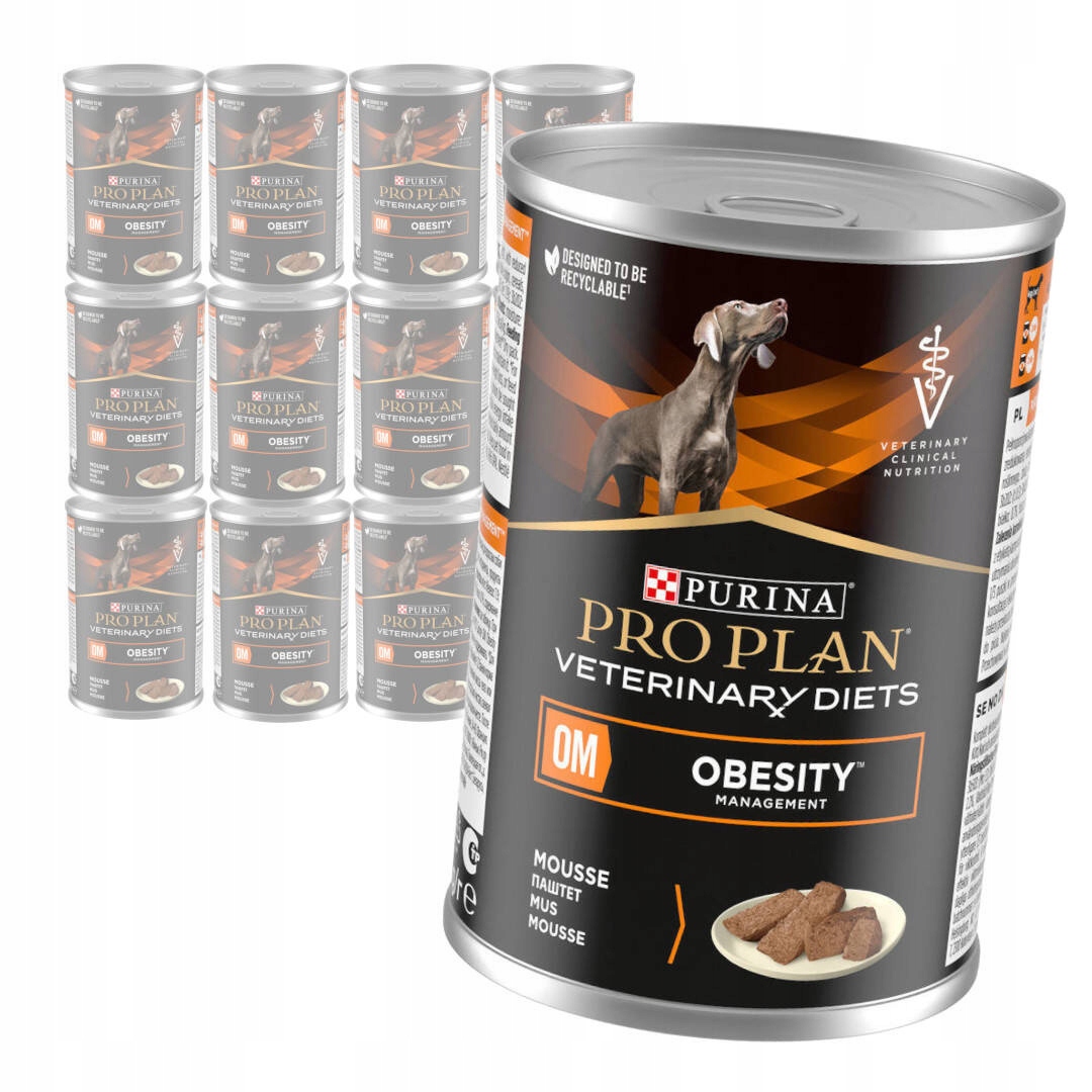 Purina Pro Plan Veterinary Diets Om Obesity 12x400g Mokra Karma Dla Psa Mus