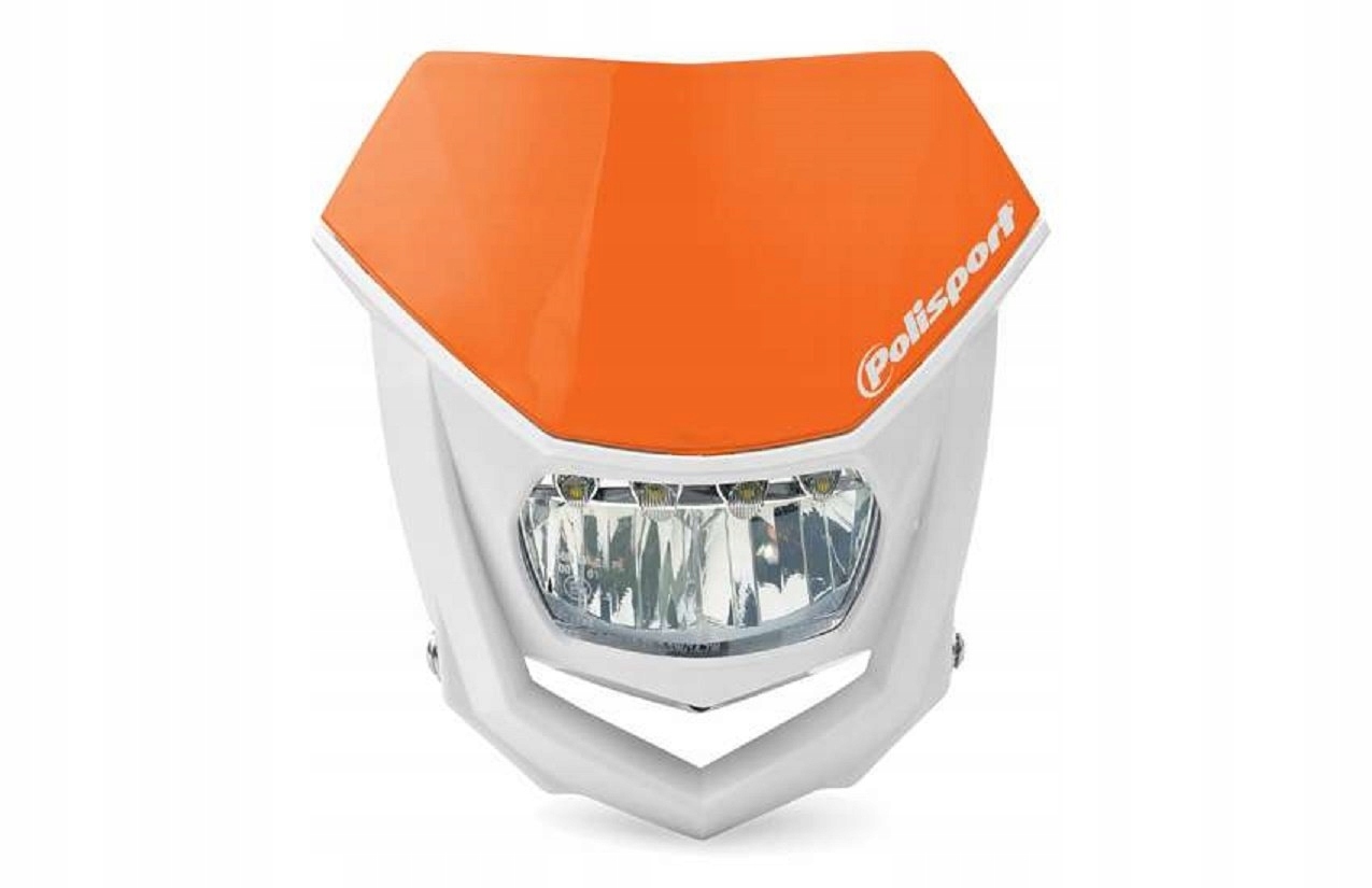 Polisport Predná Lampa Univerzálna Halo S Led Žiarovkou Farba Oranžová