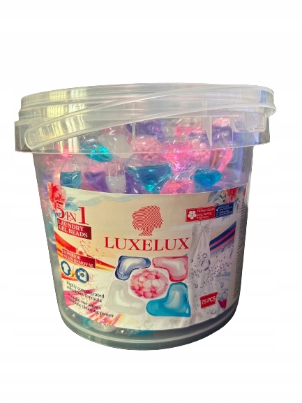 Levně Luxelux Kapsle na praní s květinovou vůní 5v1 75ks