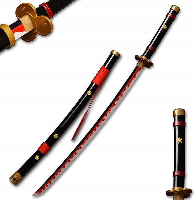 Anime Samurai Cosplay miecz Roronoa Zoro, Yama Enma drewniane ostrze 104 cm