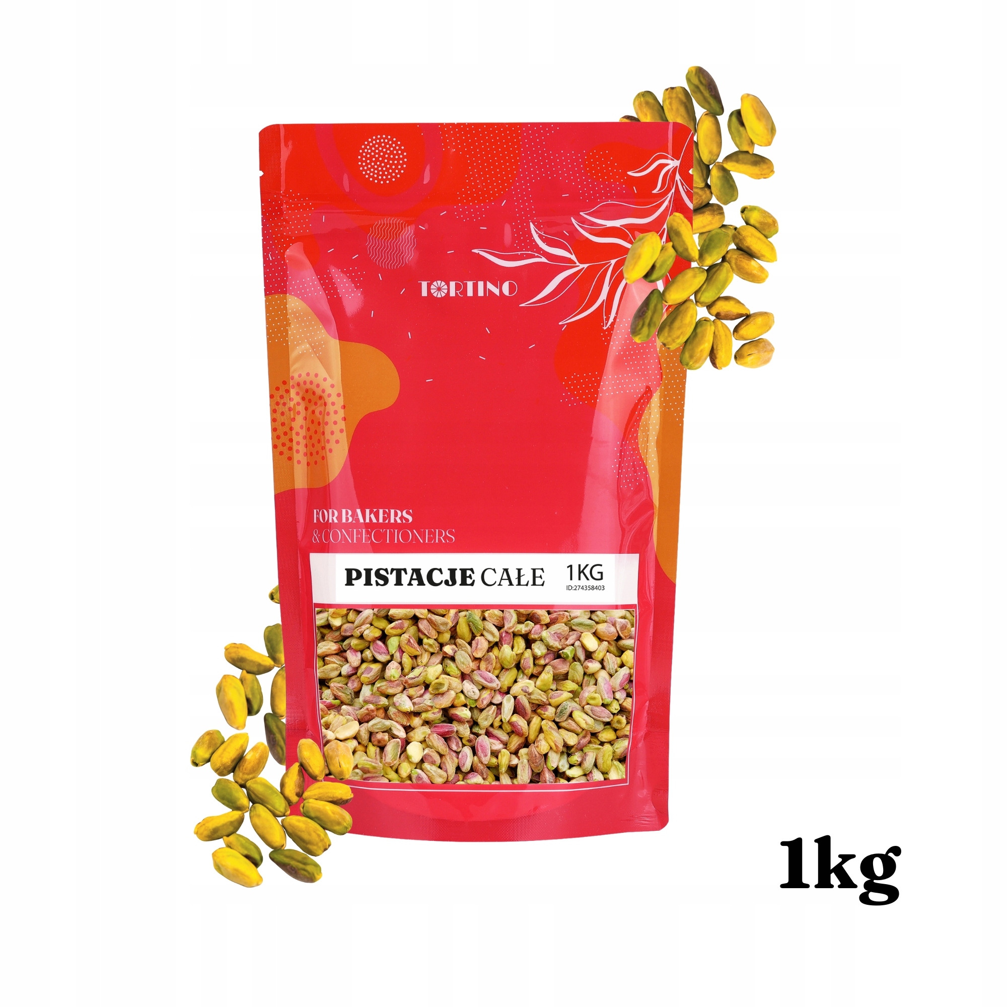 Levně Pistácie oloupané surové celé 1 kg Tortino