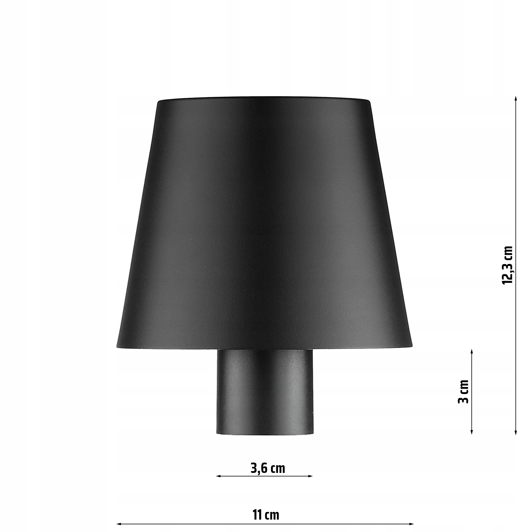 BEZPRZEWODOWA LAMPKA NOCNA DOTYKOWA LED NA BUTELKĘ WINO ŚCIEMNIANA 3 TRYBY Kolor czarny