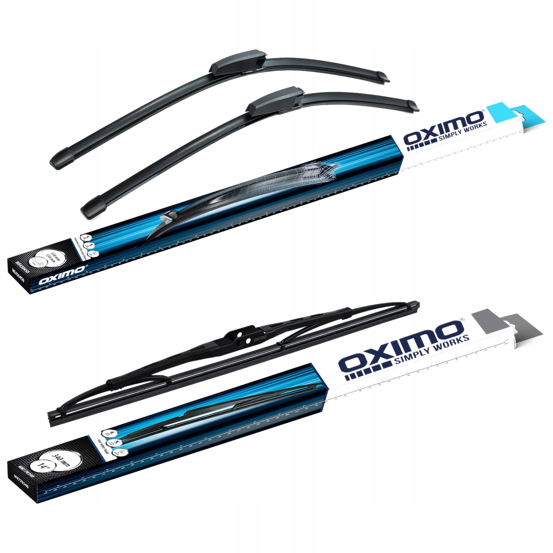Wycieraczki Oximo Audi A4 (B6, 8E6) Kombi 11.2003-12.2004 Przód+tył