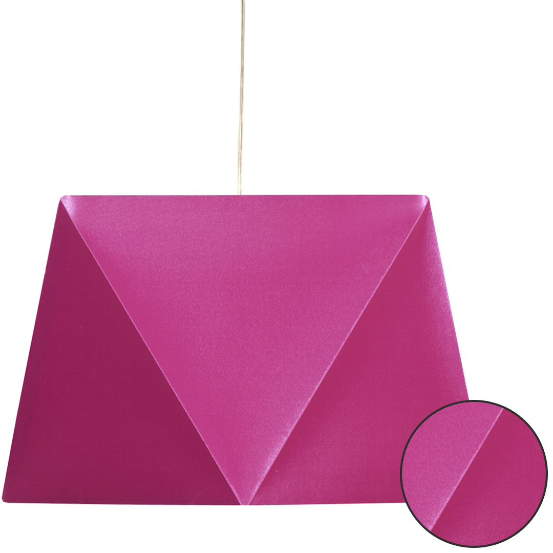 Závěsná stropní Lampa 1X60W E27 Růžová Stínidlo