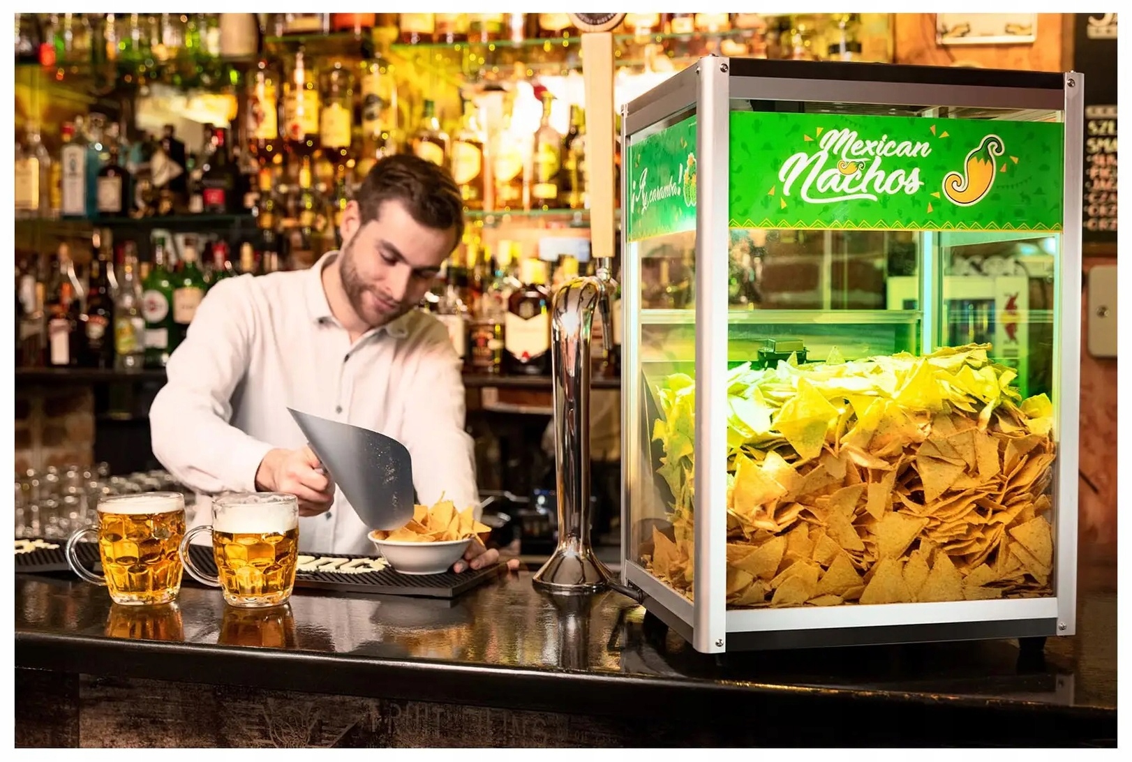 Podgrzewacz do nachos - LED - szufelka ROYAL CATERING RCNW-1L 10010735 Model RCNW-1L