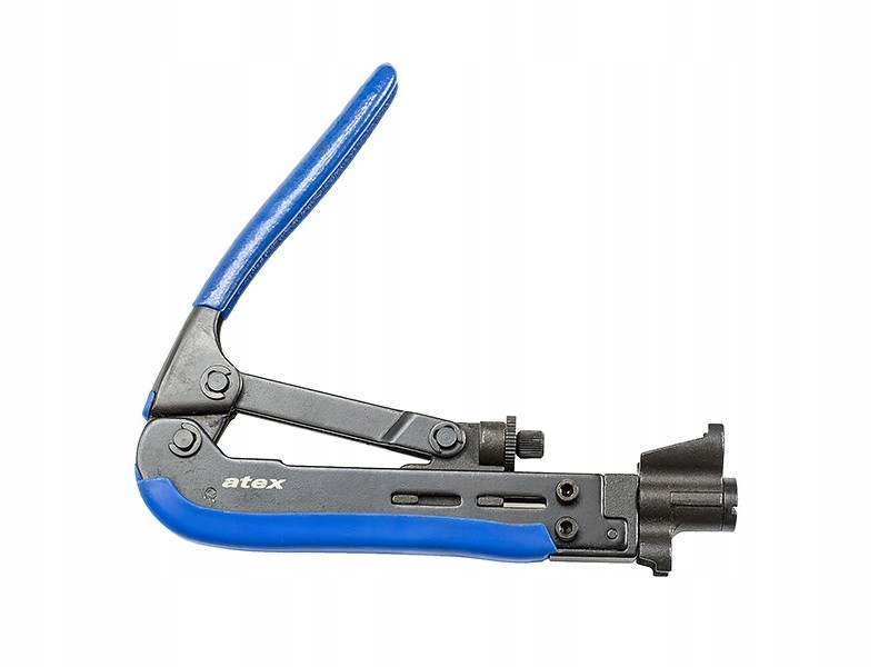 Zaciskarka kompresyjna do wtyków F RG59, RG6 jak i RG11 Marka Atex