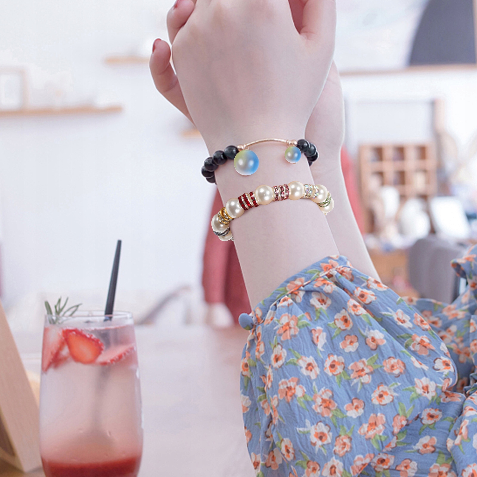 KOLOROWE KORALIKI DYSTANSOWE ZE SPLOTEM Rhinestone DO DEKORACJI BIŻUTERII Marka bez marki